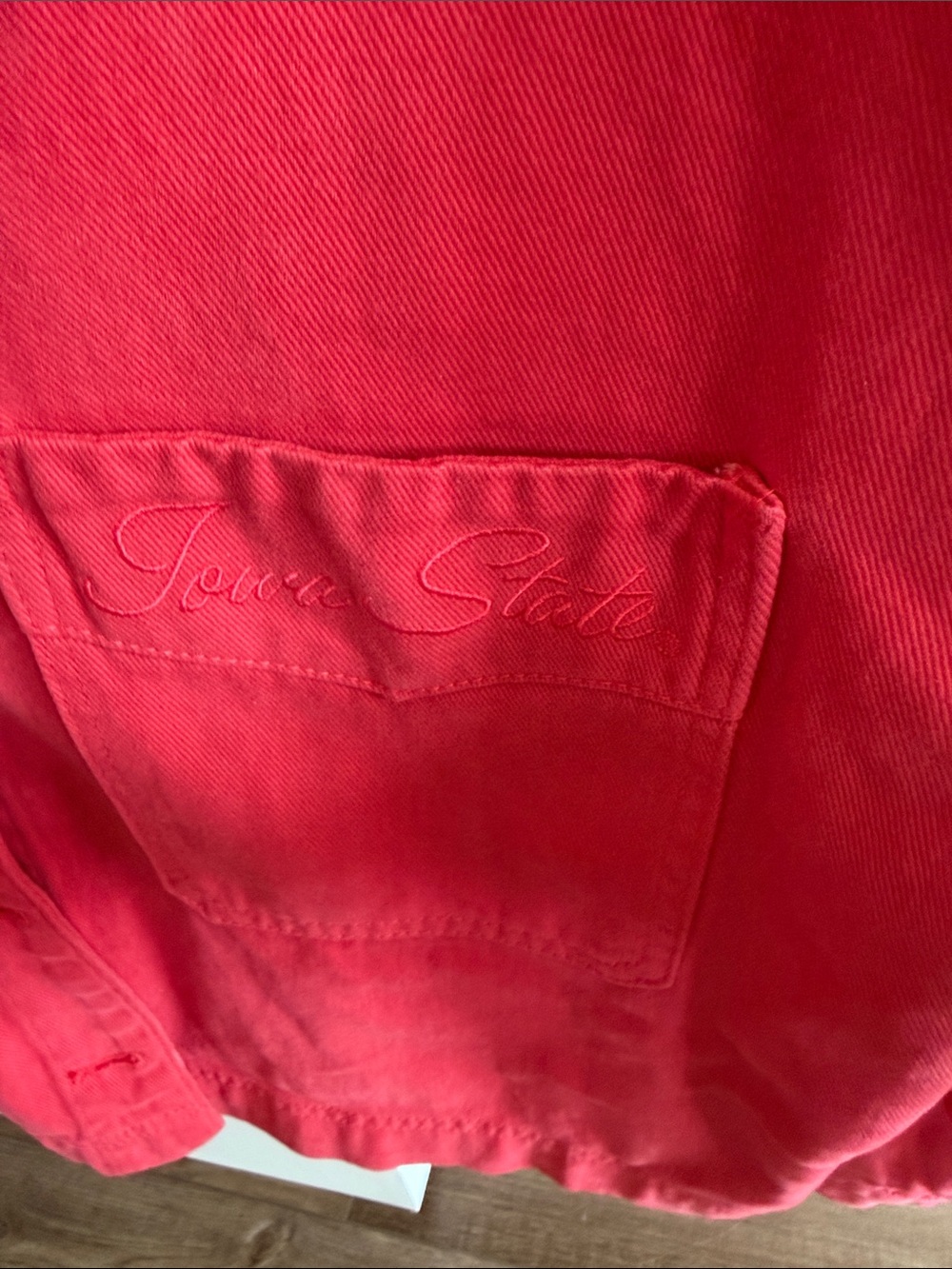 Gameday Social Cropped Jacket in Red Iowa State - Picture 4 of 4